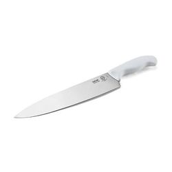 Taylor 5248365 10" Chef's Knife w/ White Nylon/Silicone Handle, High Carbon German Steel, 10" Blade
