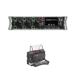 Sound Devices 833 8-Channel / 12-Track Field Recorder and Small Audio Bag Kit 833
