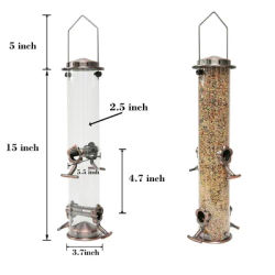 L40-Mangeoire existent pour Oiseaux Filles à Nourriture Décoration de Jardin Vintage Extérieur