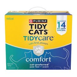 Tidy Care Comfort Low Dust Formula Multi-Cat Scented Clumping Cat Litter, 24 lbs.