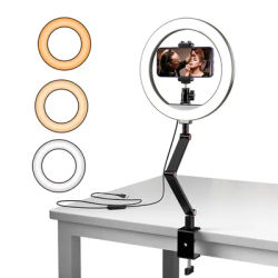 APEXEL Selfie Ring Light Photography Led Rim Of Lamp with Optional Mobile Holder Mounting Tripod