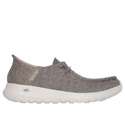 Skechers Men's Slip-ins: GO WALK Max - Halcyon Slip-On Shoes | Size 8.5 | Taupe | Textile/Synthetic | Vegan | Machine Washable