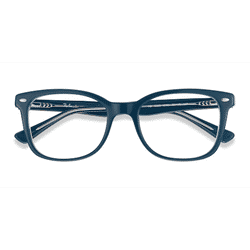 Unisex s square Blue Acetate Prescription eyeglasses - Eyebuydirect s Ray-Ban RB5285