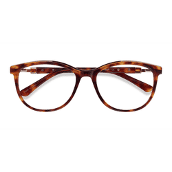 Female s horn Tortoise Acetate, Metal Prescription eyeglasses - Eyebuydirect s Glam