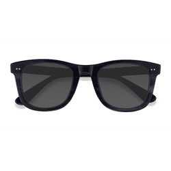 Unisex s square Blue Striped Acetate Prescription sunglasses - Eyebuydirect s Nevada