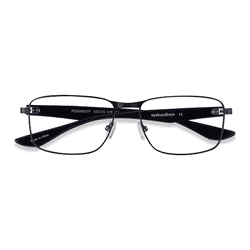 Male s rectangle Matte Black Acetate,Metal Prescription eyeglasses - Eyebuydirect s Possibility