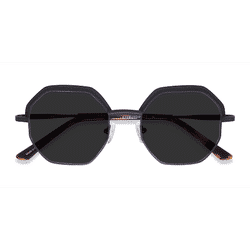 Unisex s geometric Matte Black Acetate,Metal Prescription sunglasses - Eyebuydirect s Futurist