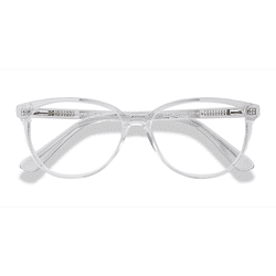 Female s horn Clear Acetate Prescription eyeglasses - Eyebuydirect s Hepburn