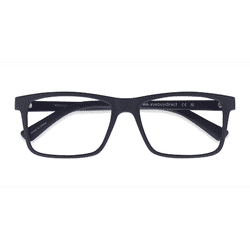 Unisex s rectangle Matte Navy Plastic Prescription eyeglasses - Eyebuydirect s Persian