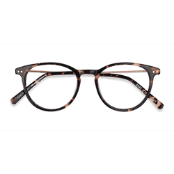 Unisex s round Tortoise Acetate, Metal Prescription eyeglasses - Eyebuydirect s Snap