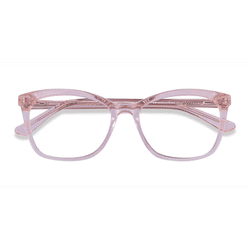 Female s horn Clear Pink Acetate Prescription eyeglasses - Eyebuydirect s Rosie