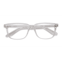 Unisex s rectangle Clear Acetate Prescription eyeglasses - Eyebuydirect s Pacific