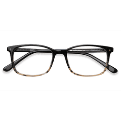 Unisex s rectangle Gray Brown Acetate Prescription eyeglasses - Eyebuydirect s Botanist
