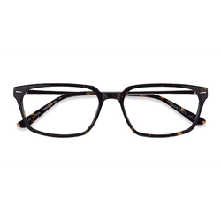 Male s rectangle Tortoise Silver Acetate,Metal Prescription eyeglasses - Eyebuydirect s Fusion