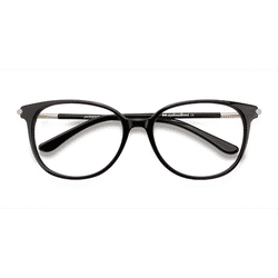 Female s horn Black Acetate Prescription eyeglasses - Eyebuydirect s Jasmine