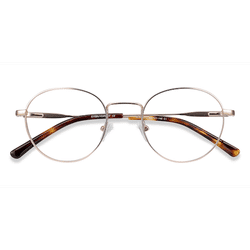 Unisex s round Golden Metal Prescription eyeglasses - Eyebuydirect s Memento