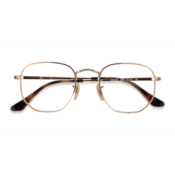 Unisex s square Gold Metal Prescription eyeglasses - Eyebuydirect s Ray-Ban RB6448