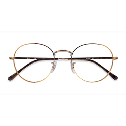 Unisex s round Bronze Copper Metal Prescription eyeglasses - Eyebuydirect s Ray-Ban RB3582V