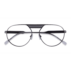 Male s aviator Gunmetal Metal Prescription eyeglasses - Eyebuydirect s Flowing