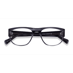 Male s square Blue Striped Acetate Prescription eyeglasses - Eyebuydirect s Greg