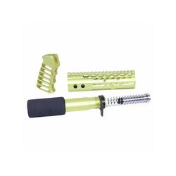 Guntec USA AR-15 Pistol Furniture Set Anodized Neon Yellow AR-PISTOL-SET-MLK-NY