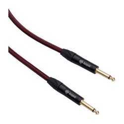 Kopul Premium Instrument Cable 1/4" Male to 1/4" Male with Braided Fabric Jacket I-3006B