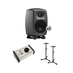 Genelec 8020 Deluxe Studio Monitor Kit with Stands and Monitor Controller 8020DPM