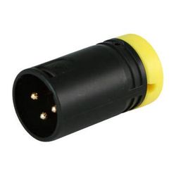 Cable Techniques Low-Profile Right-Angle XLR 3-Pin Male Connector (Standard Outlet, A-Shell, CT-AX3M-Y