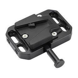 CAMVATE Mini V-Mount Adapter with 1/4"-20 Mounting Slots C2866