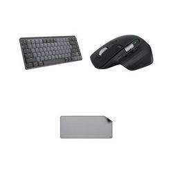 Logitech Wireless MX Mechanical Mini Keyboard & MX Master 3S Mouse Kit with Studio D 920-010552