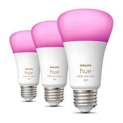 Philips Hue A19 Bulb with Bluetooth (White & Color Ambiance, 3-Pack) 562785