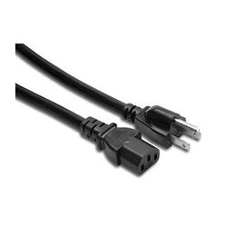 Hosa Technology Black 14 Gauge Electrical Extension Cable with IEC Female Connector - 1.5' PWC-401.5
