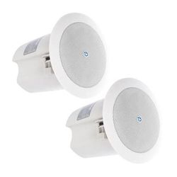 AtlasIED Used FAP40T Strategy II Series 4" 16W Ceiling Speakers (Pair, White) FAP40T