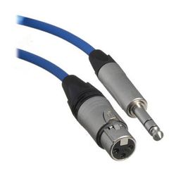 Canare Star Quad 3-Pin XLR Female to 1/4" TRS Male Cable (Blue, 6') CATMXF006BL