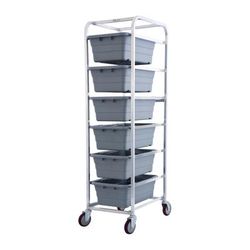 Winholt SS-L-6 Mobile Lug Cart w/ 6 Lug Capacity, Stainless Steel