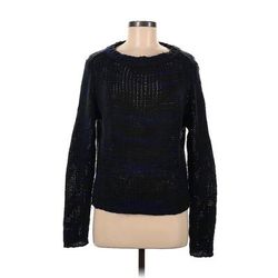 RD Style Pullover Sweater: Black Marled Tops - Women's Size Medium