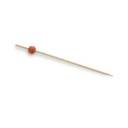 Front of the House AST014ORB83 4 1/2" Bamboo Ball Pick, Orange