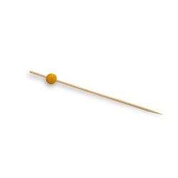 Front of the House AST014YEB83 Servewise 4 1/2" Bamboo Ball Pick, Yellow