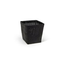 Front of the House BHO128BKV21 Rectangular Ice Housing - 6 1/4" x 5 1/2" x 5 3/4", Woven Vinyl, Black