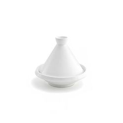 Front of the House STN002WHP23 3 1/4" Tajine w/ Cover - Porcelain, White