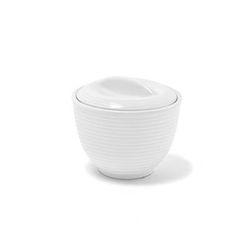 Front of the House TSC004WHP23 6 oz Sugar Bowl w/ Lid - Porcelain, White