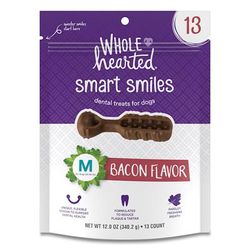 Smart Smiles Bacon Flavor Medium Dog Dental Treats, 12 oz., Count of 13