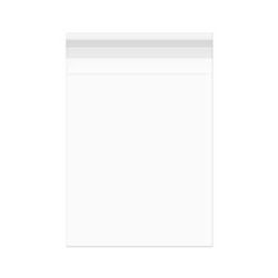 Large Adhesive Flap Clear Bags For Movie Posters and Collectibles Bag Size: 27 7/16" x 41 1/4" 100 Bags Crystal Clear Bags