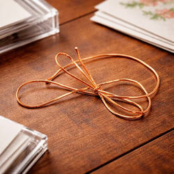 Metallic Copper Stretch Loops 16" 50 pack