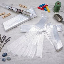 Clear Poly Tube Sleeves 2" x 15" 100 pack