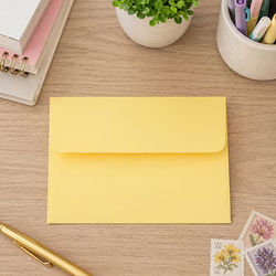 A2 5 3/4" x 4 3/8" Astrobright Envelope Banana Yellow 50 Pieces E5206
