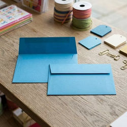 A2 5 3/4" x 4 3/8" Astrobright Envelope True Blue 50 Pieces E5213