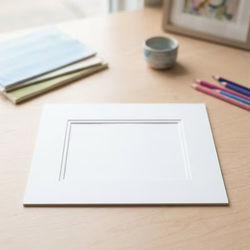 Double Mats, White/White 12" x 16" Outer Cut, 7 5/8" x 11 5/8" Inner Cut 10 Pack