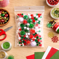 Crystal Clear Zip Bags, 2 mil Round Hang Hole and Vent Hole 5" x 7" 100 pack