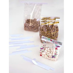 Adhesive Tin Ties for 5" Bags - 500 Pieces - TTA5WH